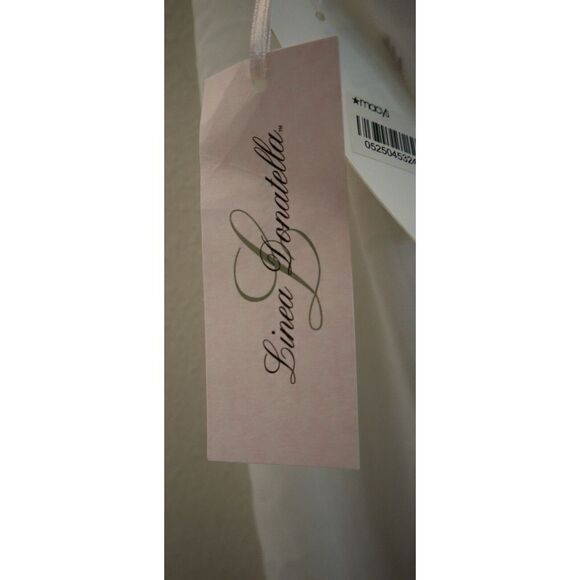 Linea Donatella Womens Sz L Ivory Juliet Lace-Trimmed Chemise Lingerie Nightgown - Picture 7 of 13